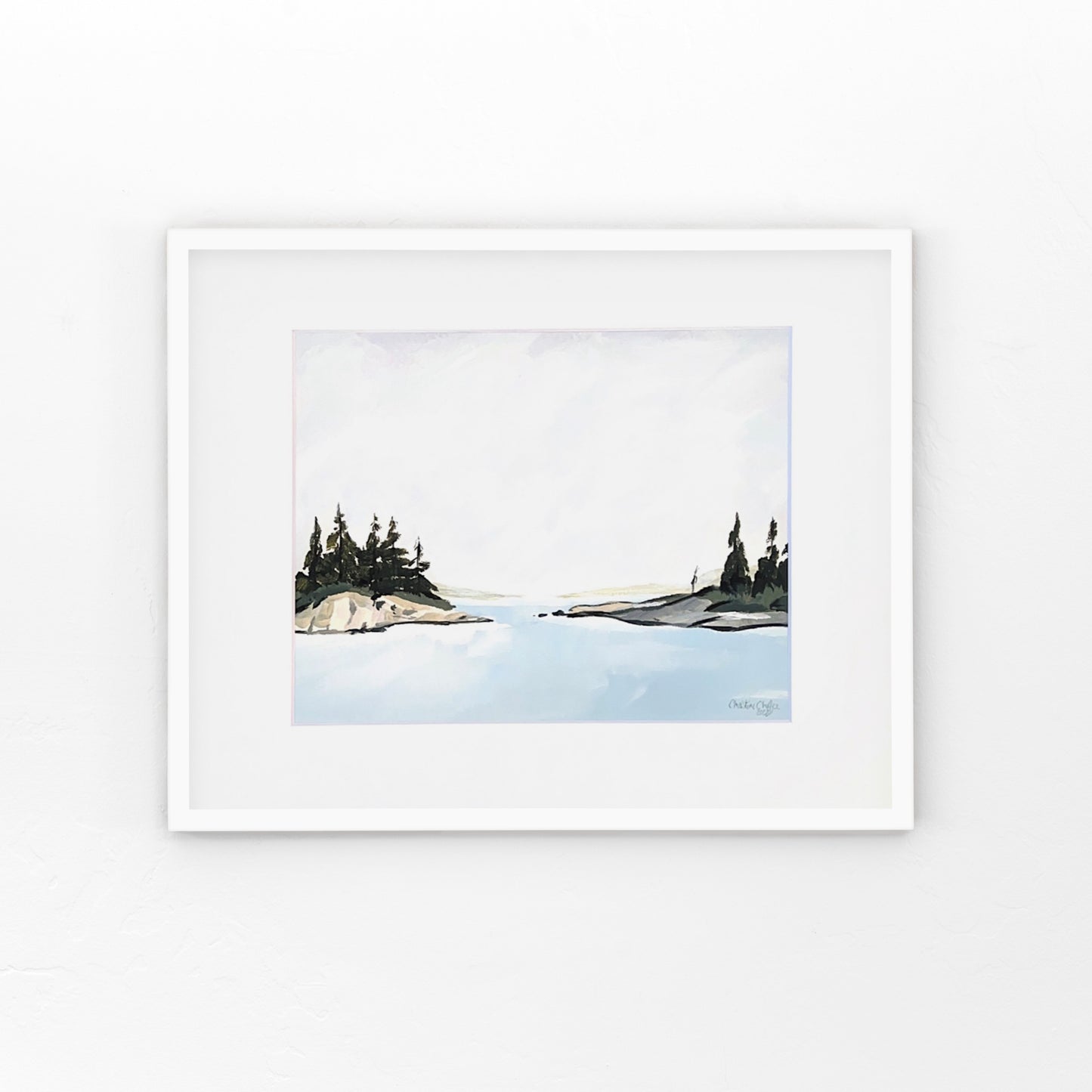 Grey Skies over Harpswell - Matted Print