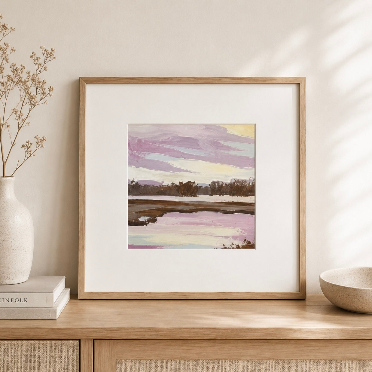 Sunset at Stovers- Matted Print
