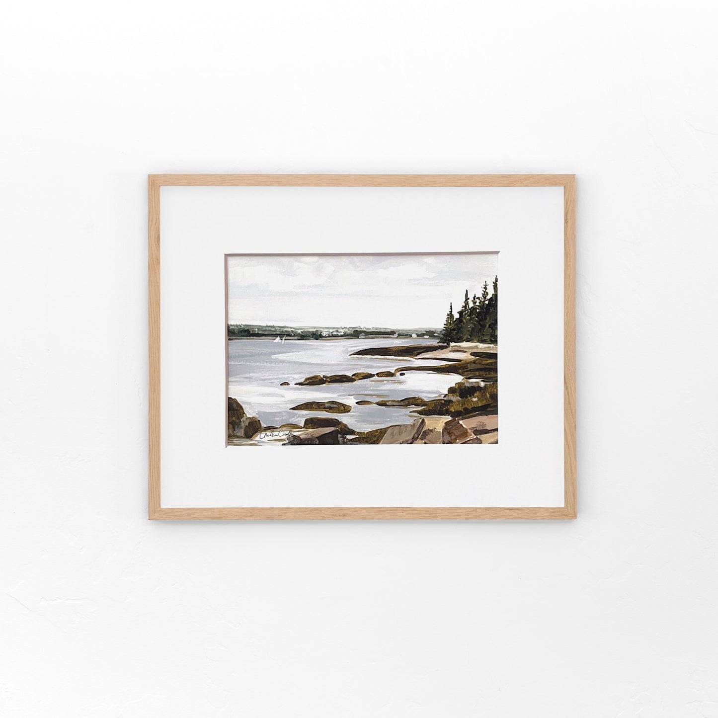 Schoodic Point- Matted Print