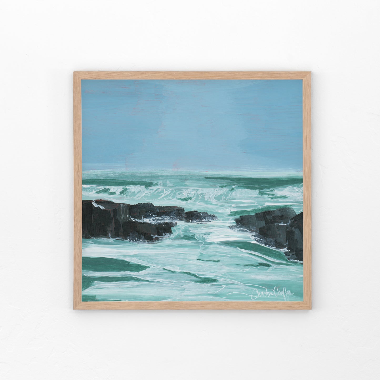 Waves of Kennebunk-Canvas Print