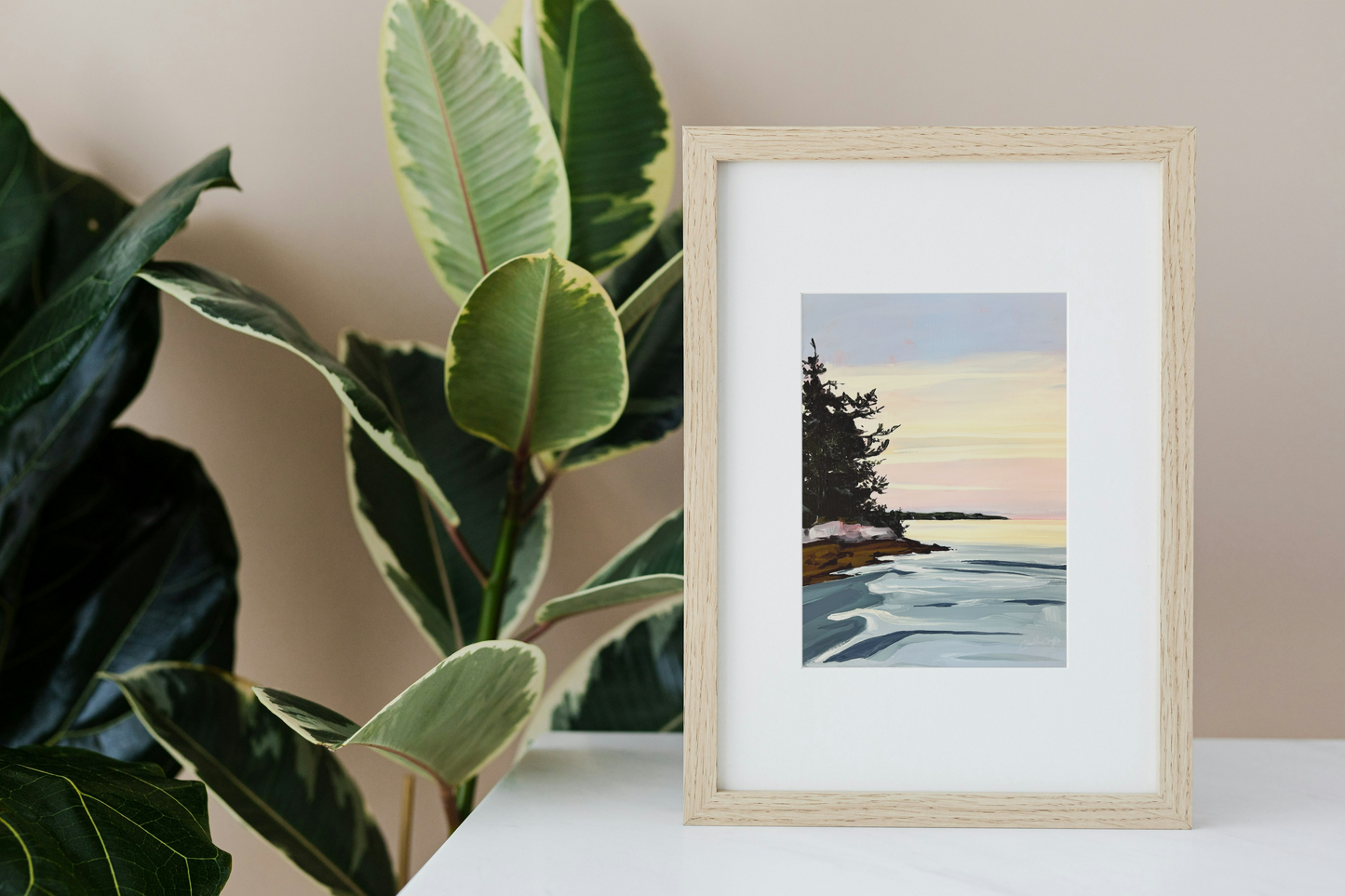 Entering Gun Point Cove- Matted Print