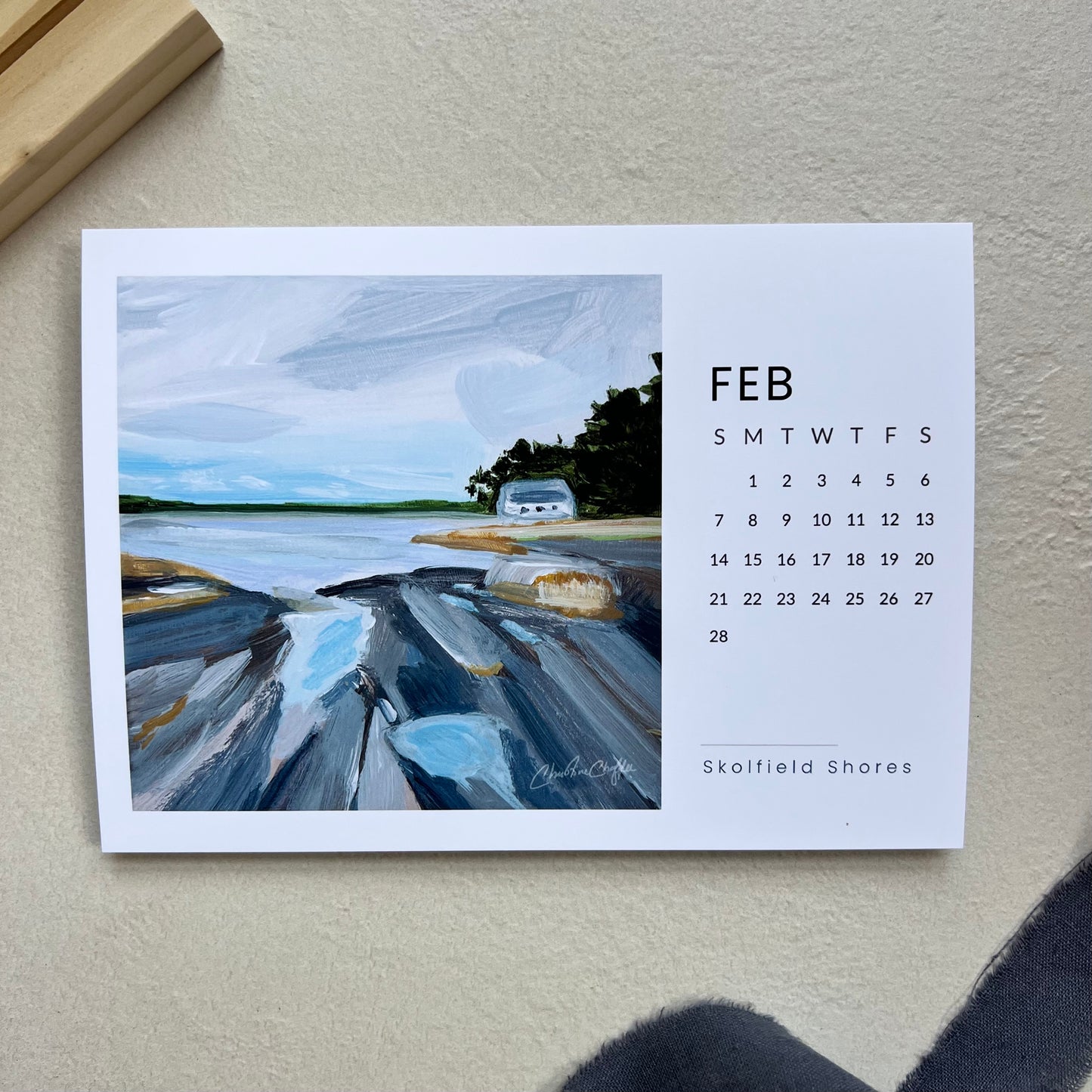 2027 Coastal Maine Art Calendar | Adventures in Harpswell Collection