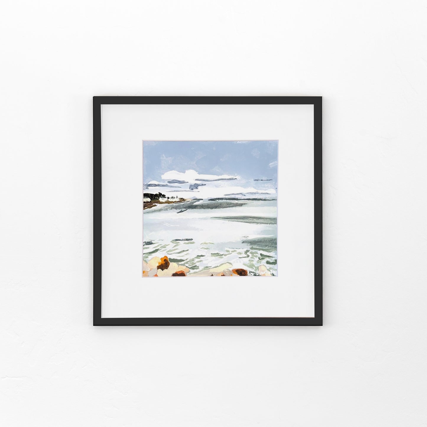 Bass Beach- Matted Print