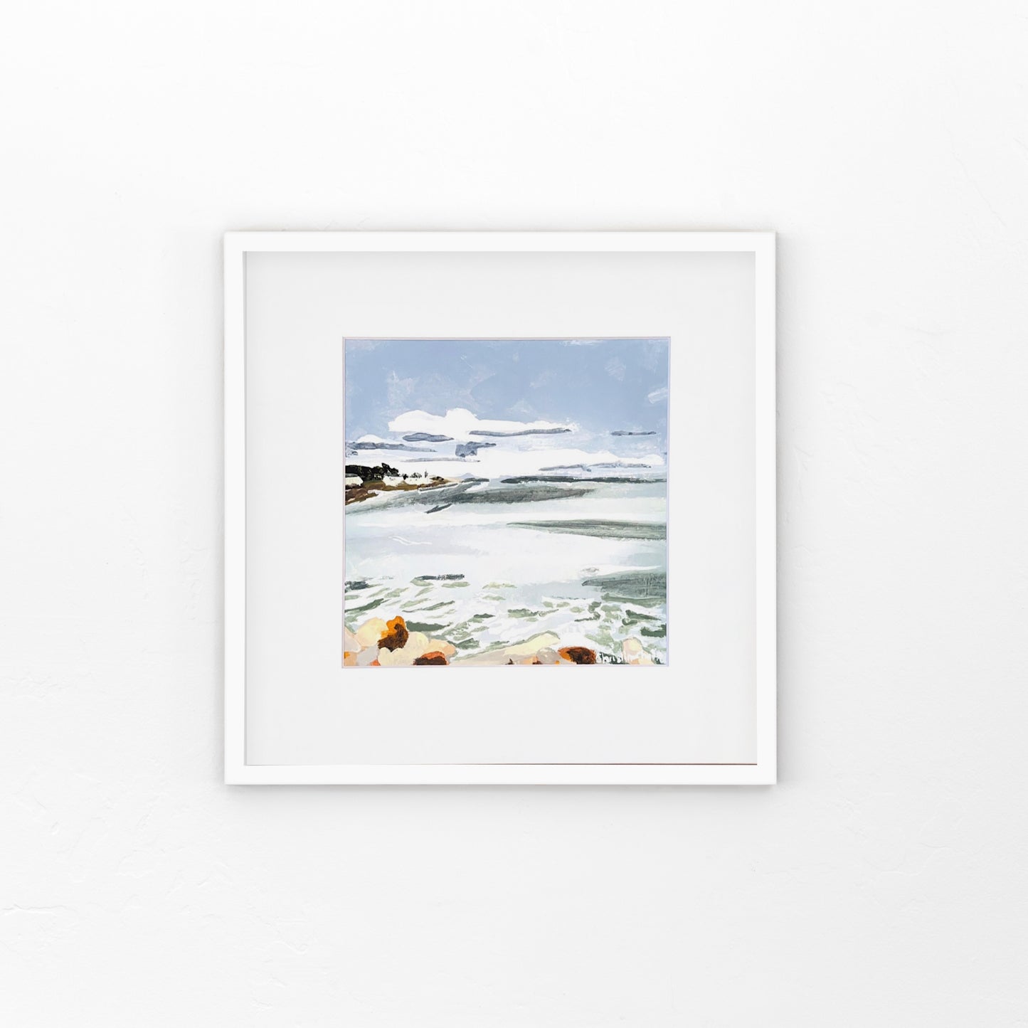 Bass Beach- Matted Print