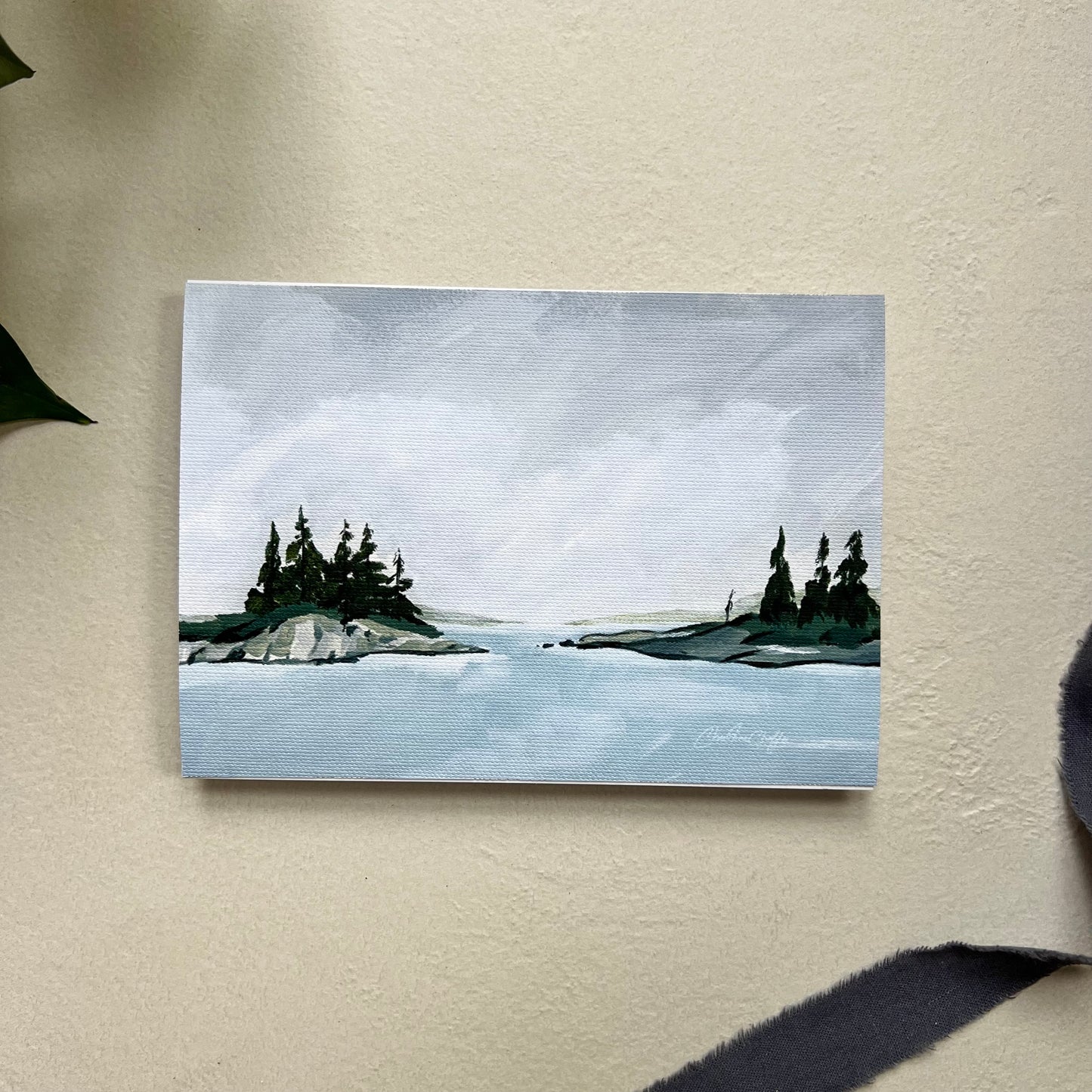 Grey Skies Over Harpswell-Canvas Print