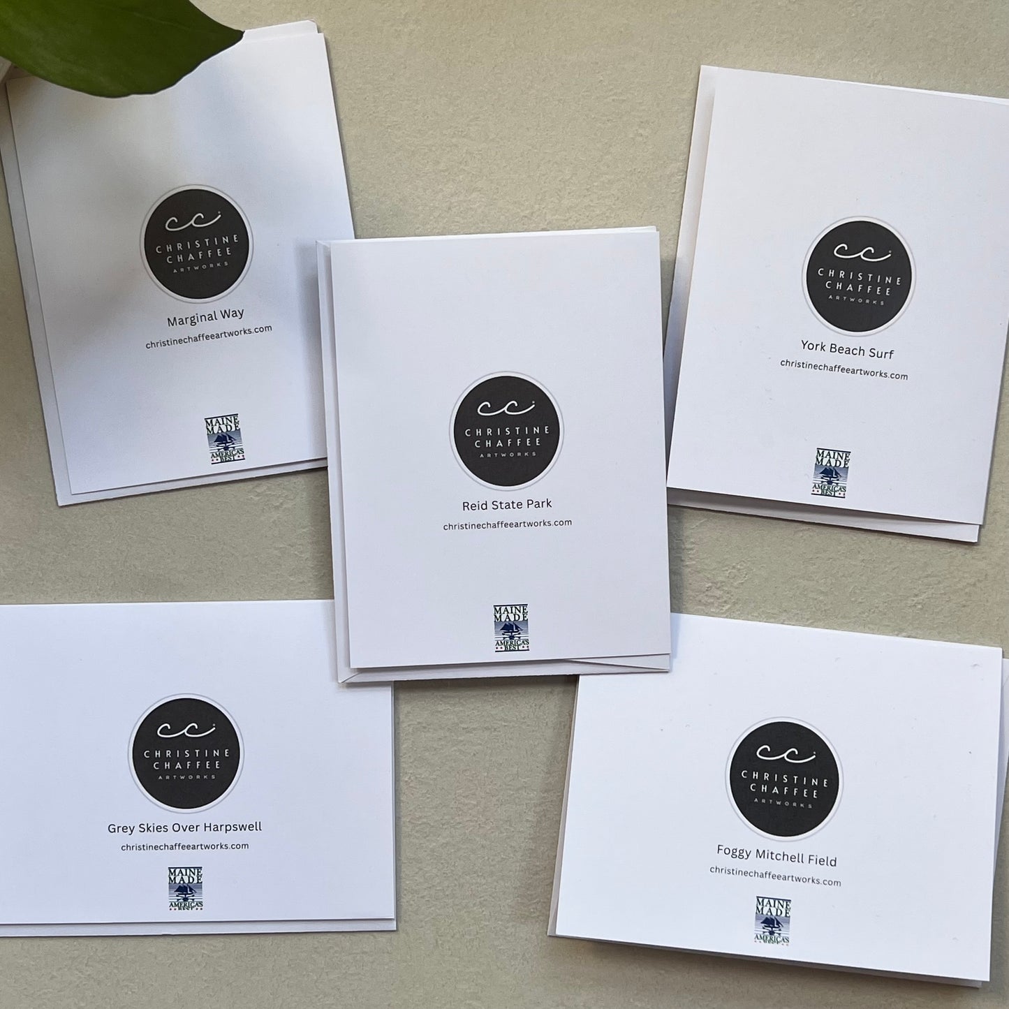 Coastal Maine Card Pack | 5 Notecards with Envelopes (4.25" x 5.5")