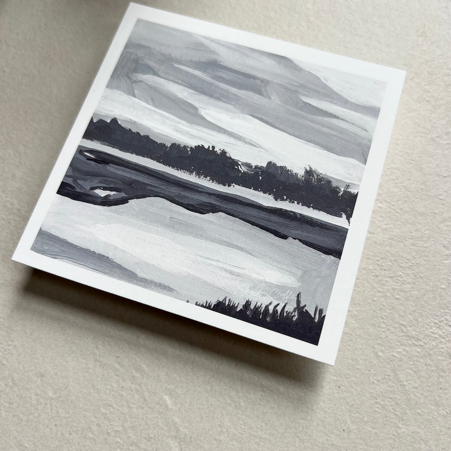 Stover's Cove Sunset B&W- Studio Print