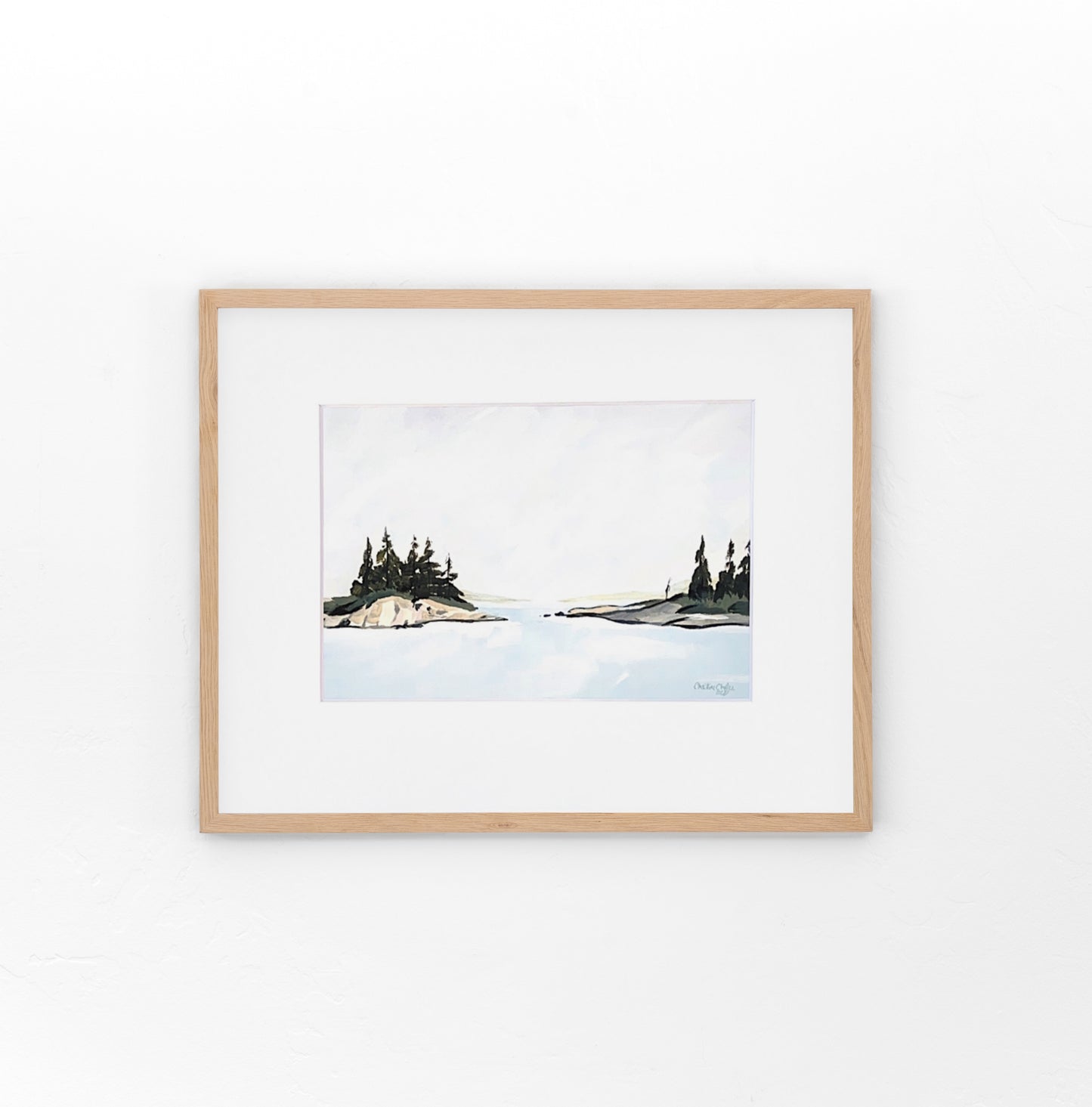 Grey Skies over Harpswell - Matted Print