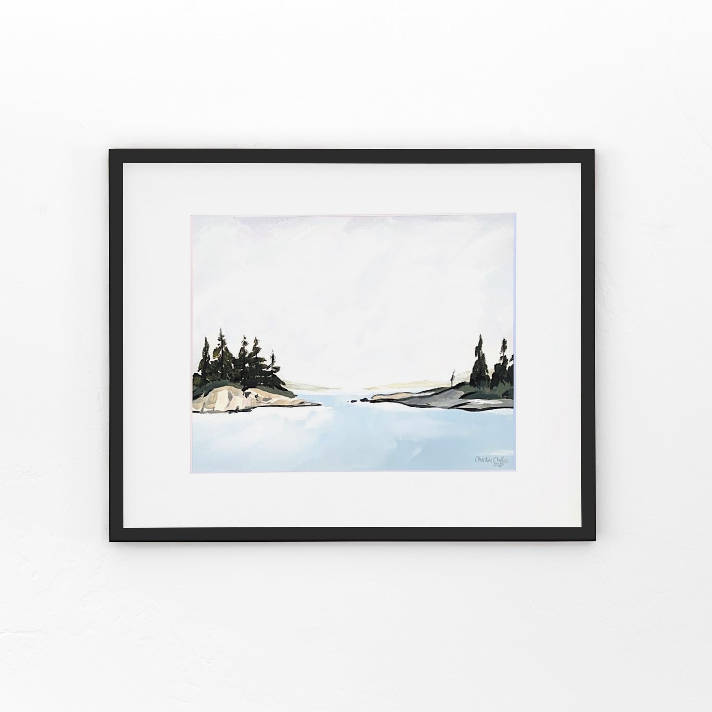 Grey Skies over Harpswell - Matted Print