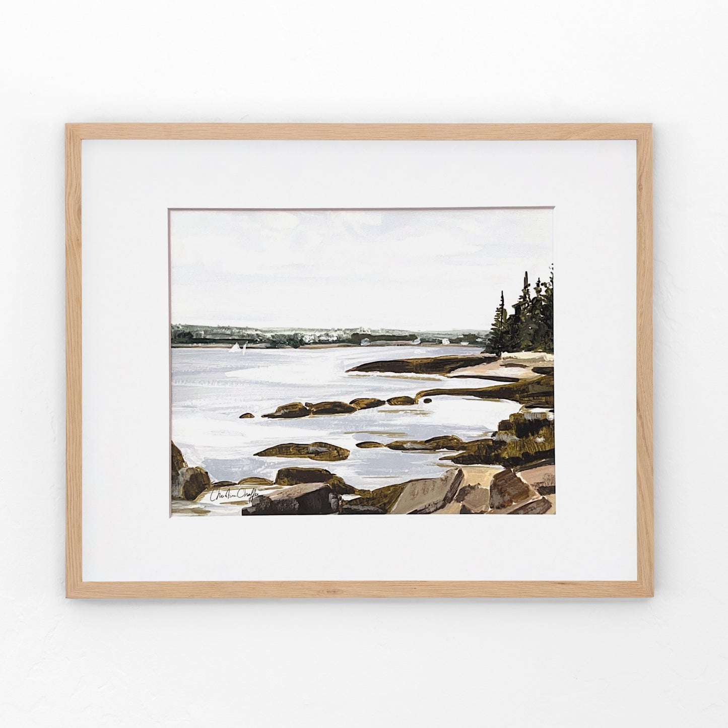 Schoodic Point- Matted Print