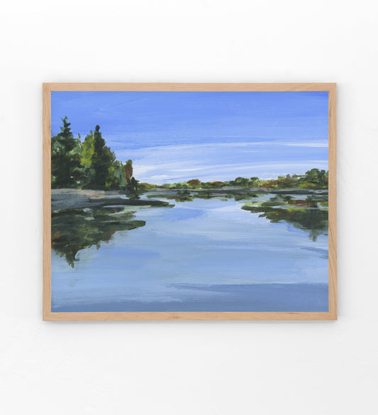 Seven Tree Stillness-Canvas Print