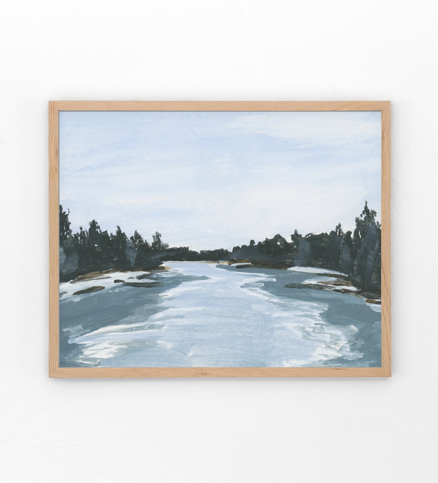 Winter Creek-Canvas Print