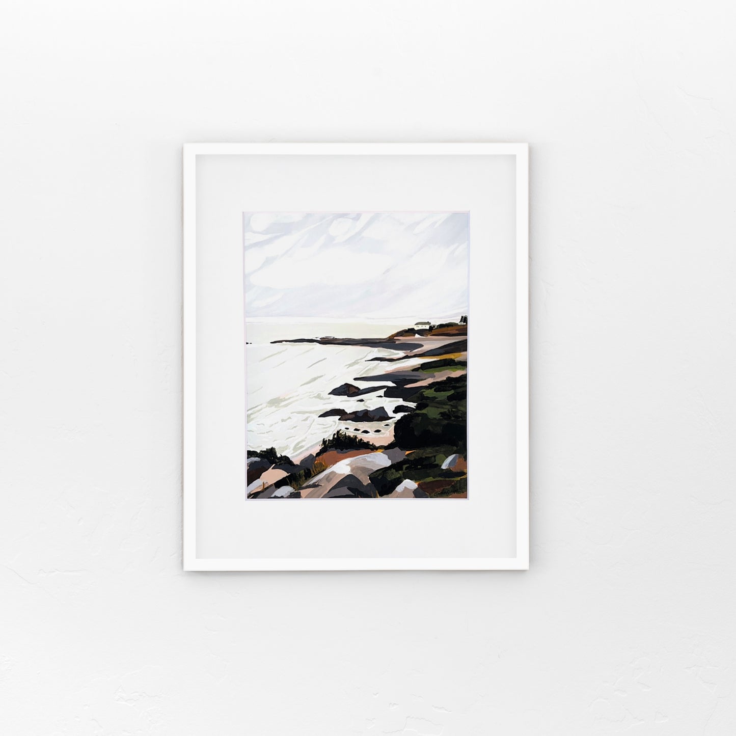 Marginal Way Ogunquit- Matted Print