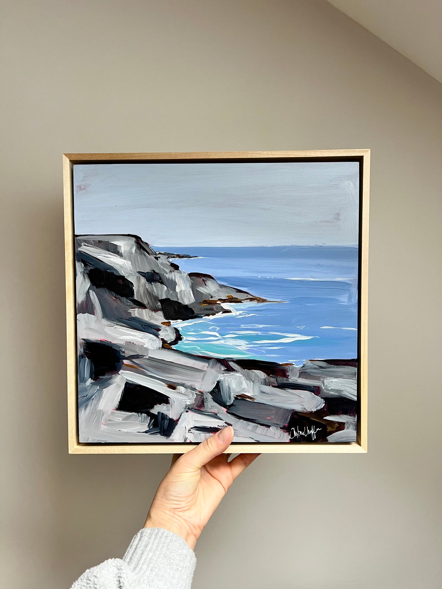 Take me back to Monhegan-Original 12x12