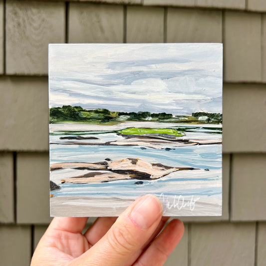 Studio Views, Original 4x4 acrylic