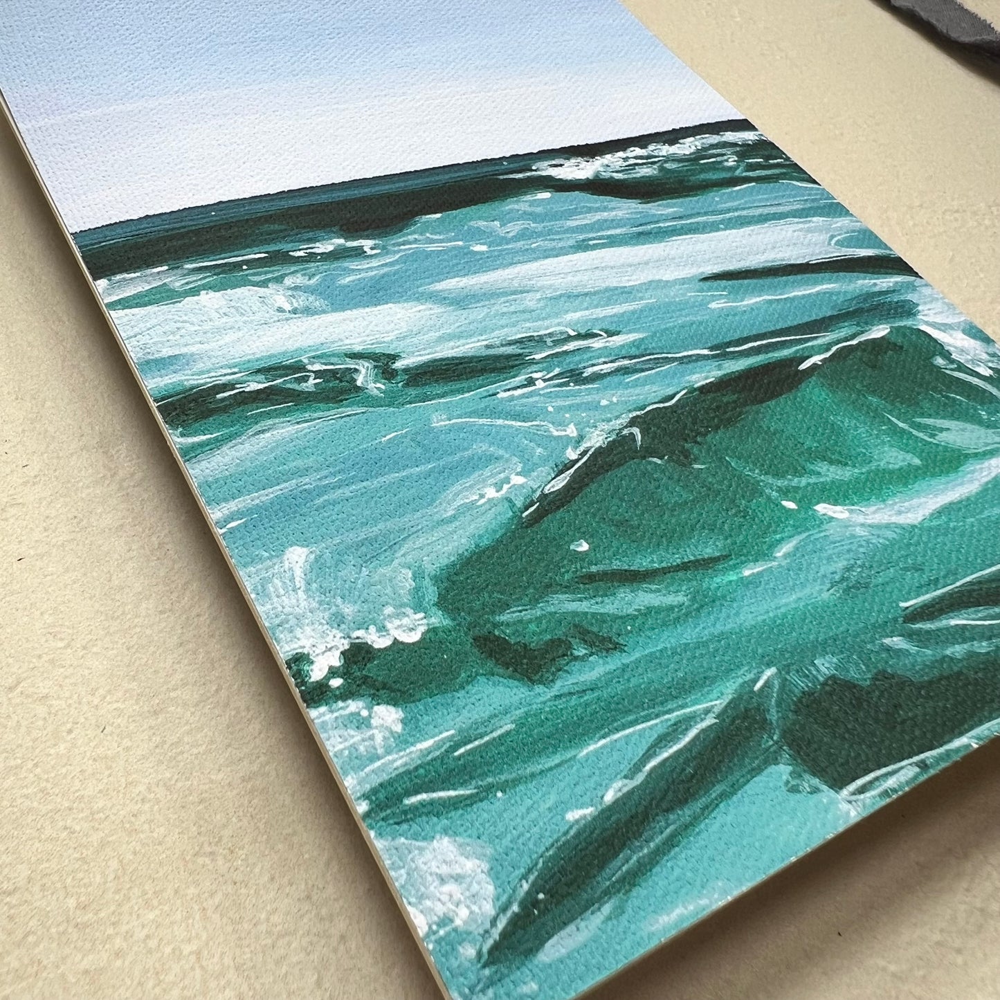 York Beach Surf-Canvas Print