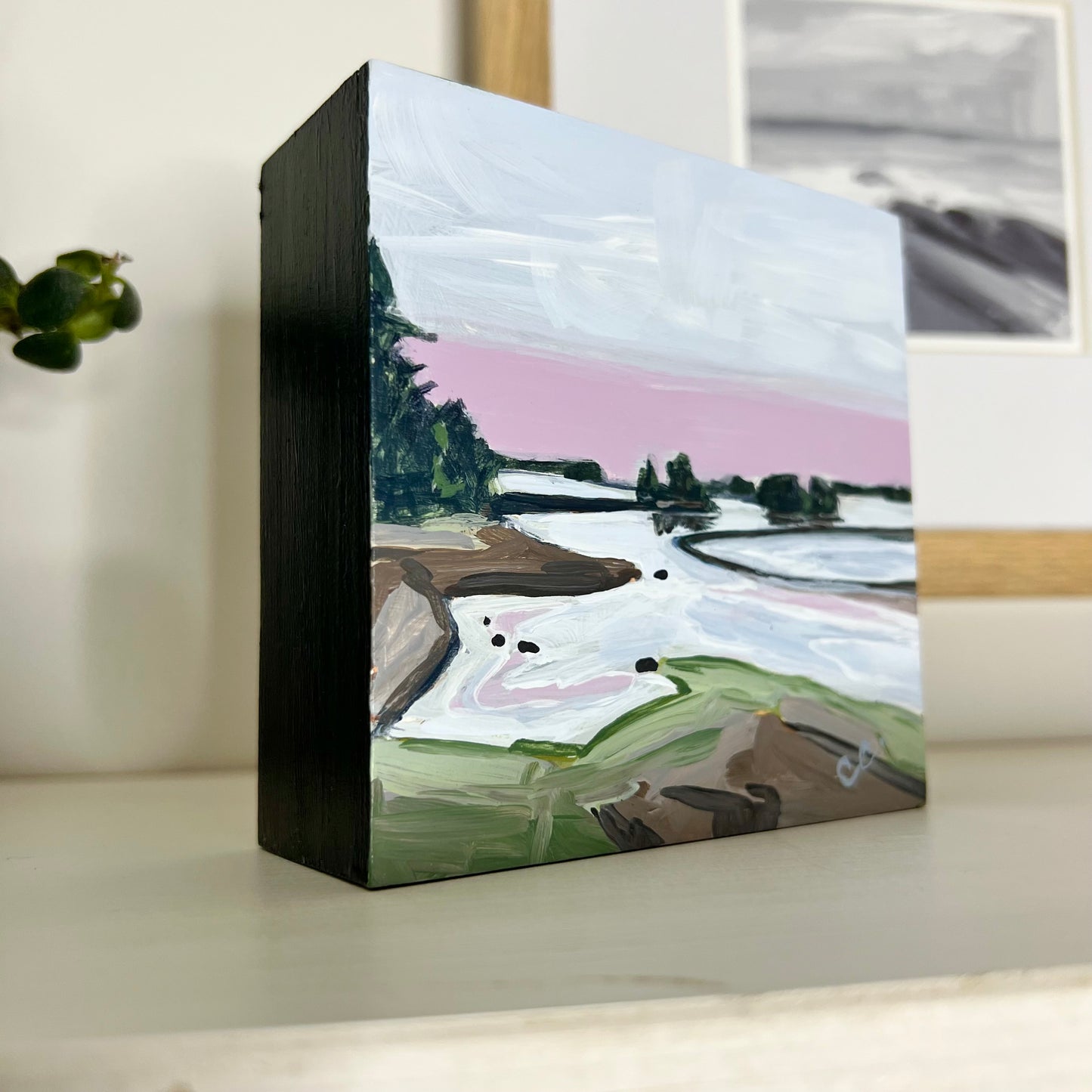 Strawberry Creek Sunset, Original 4x4