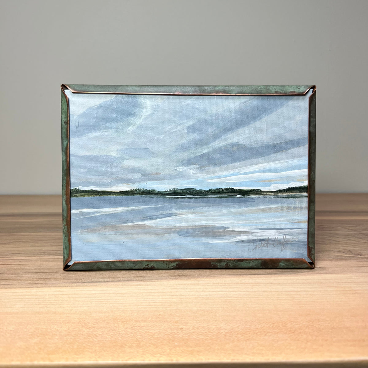 October Skies, Patina Collection-Original 5x7