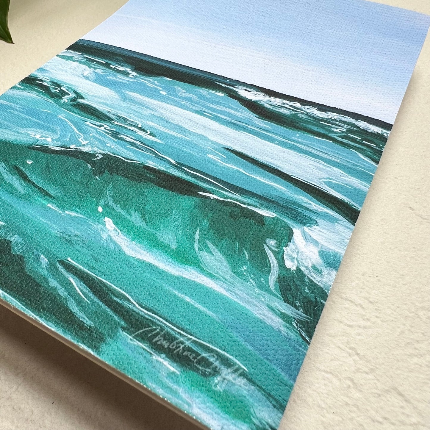 York Beach Surf-Canvas Print