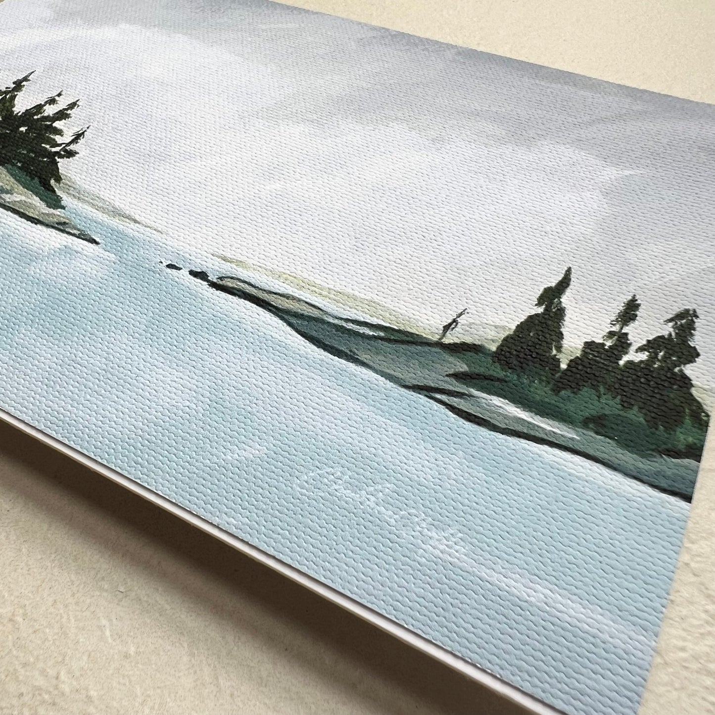 Grey Skies Over Harpswell-Canvas Print