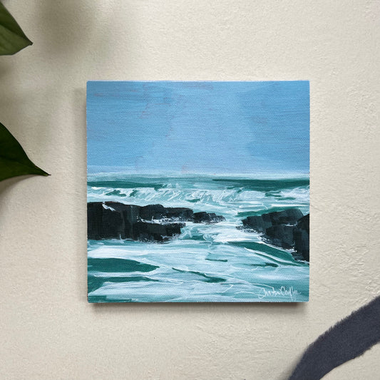 Waves of Kennebunk-Canvas Print