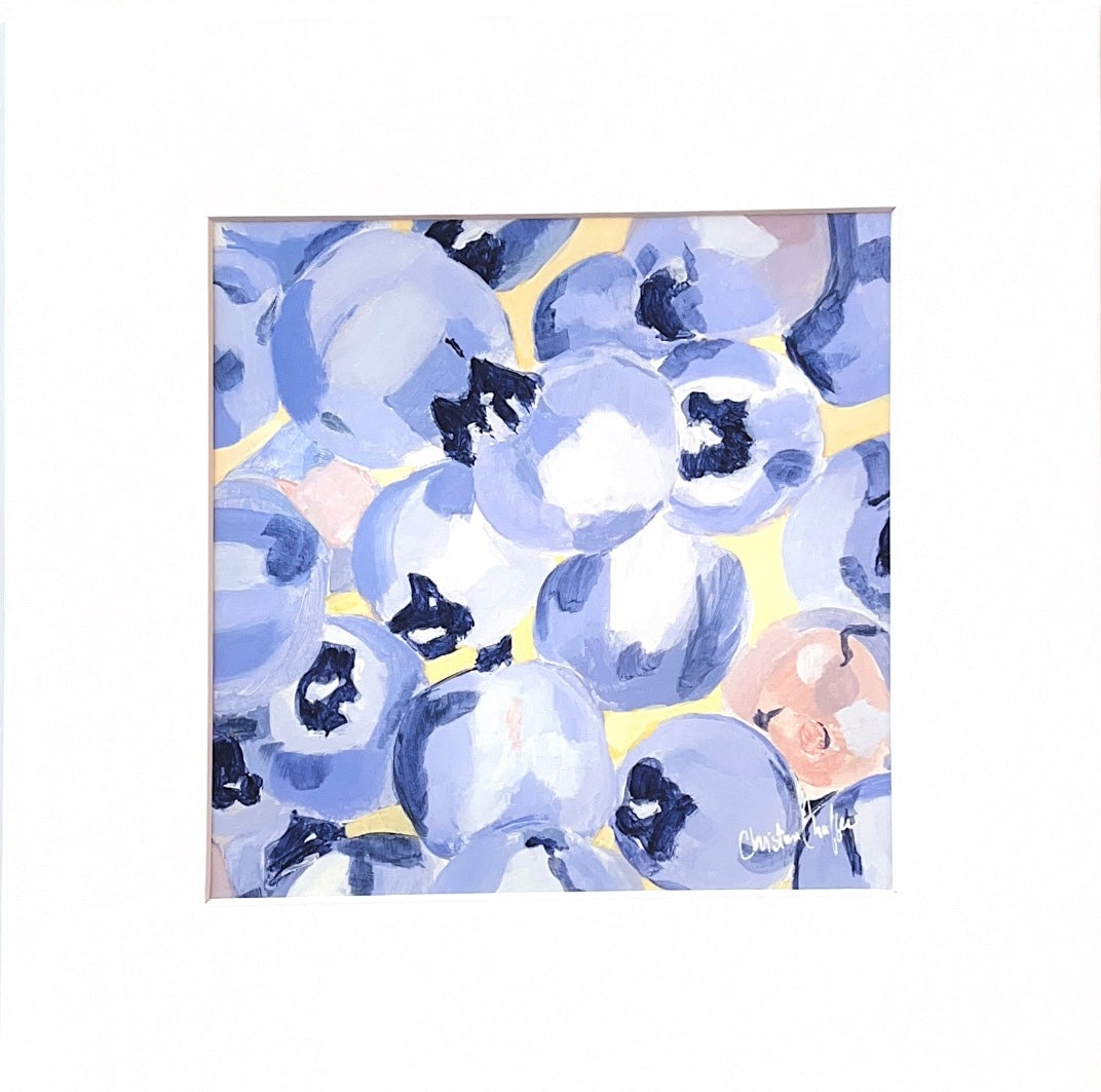 Blueberries for Vivienne - Matted Print