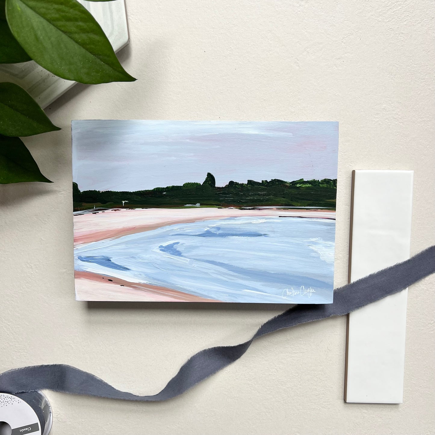 Higgins Beach-Original 7x10