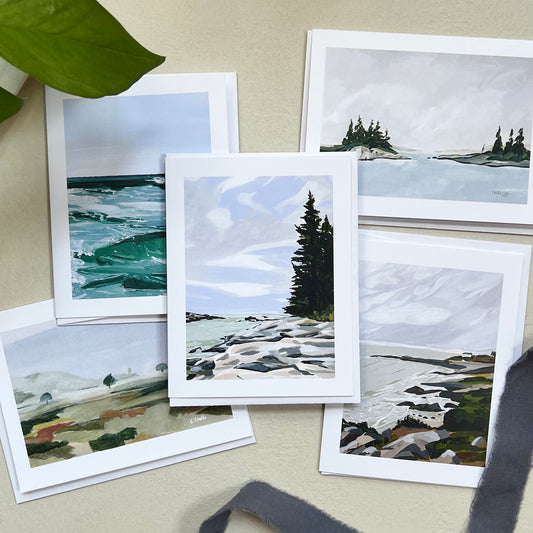 Coastal Maine Card Pack | 5 Notecards with Envelopes (4.25" x 5.5")