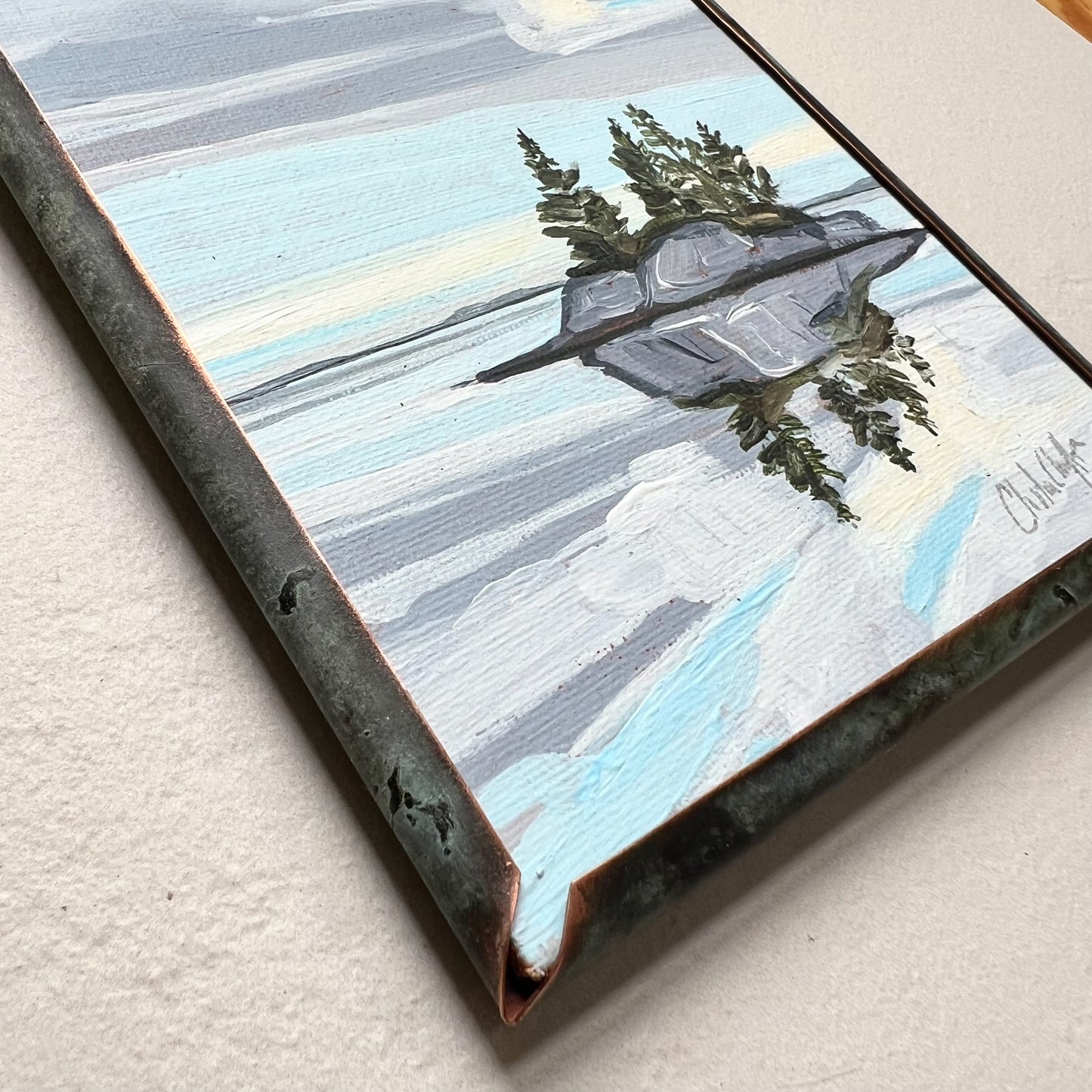Lookout Point, Patina Collection-Original 5x7