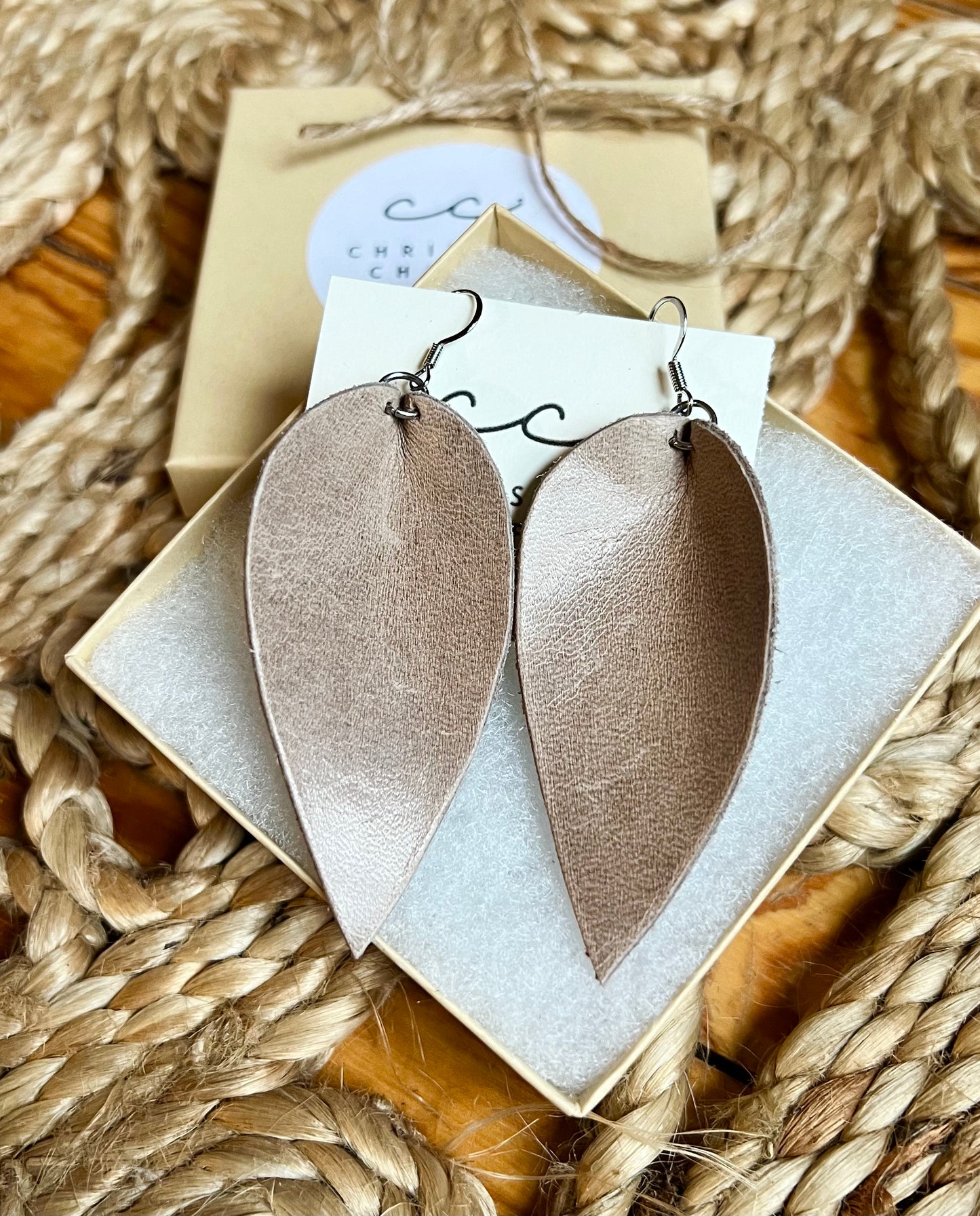 Neutral - Leather Earrings