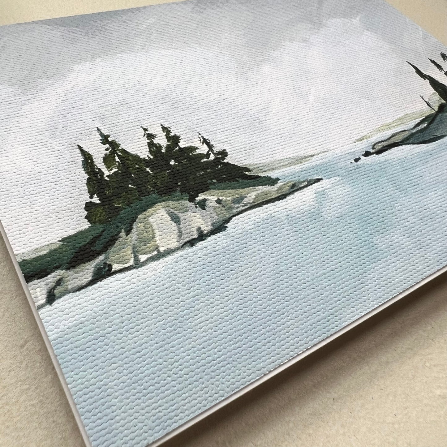 Grey Skies Over Harpswell-Canvas Print