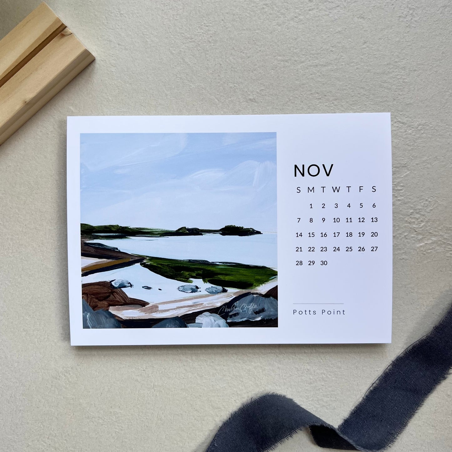 2027 Coastal Maine Art Calendar | Adventures in Harpswell Collection
