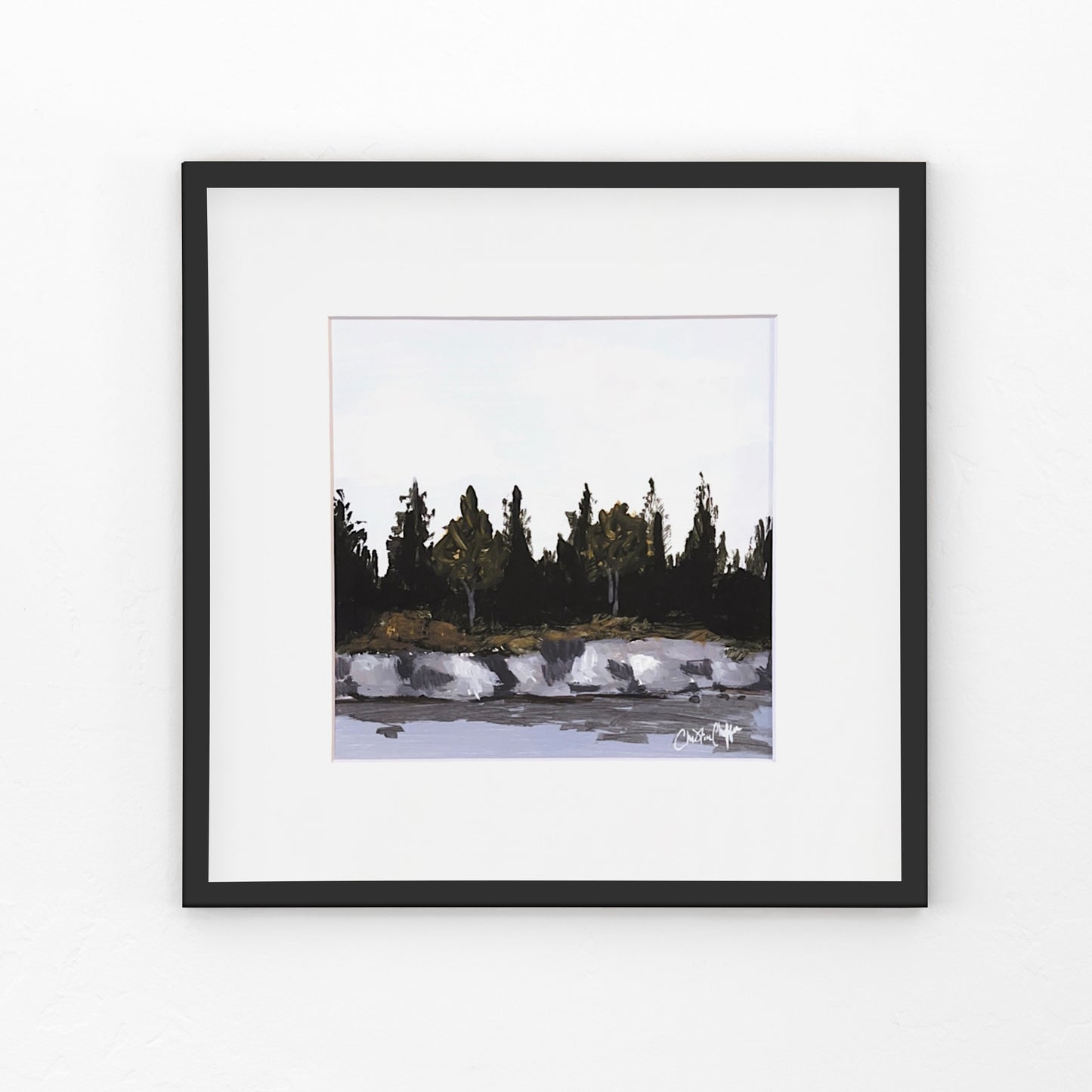 Fall Reflections 1-Matted Print