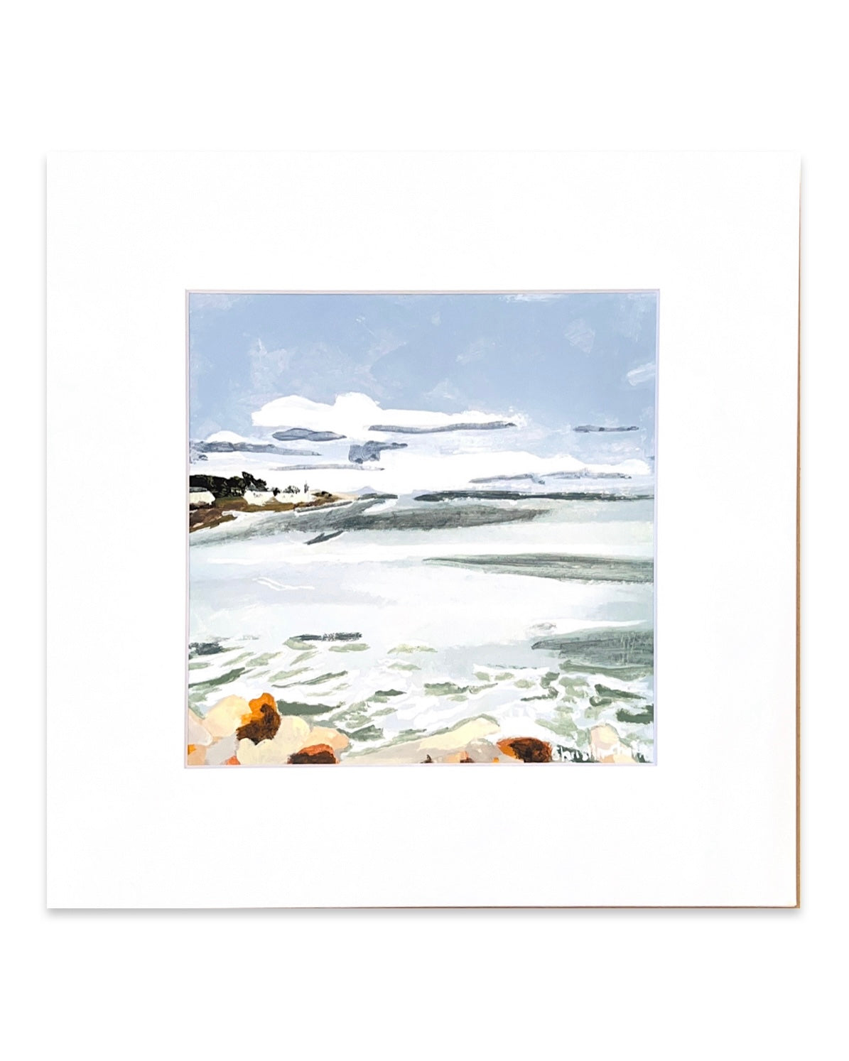 Bass Beach- Matted Print