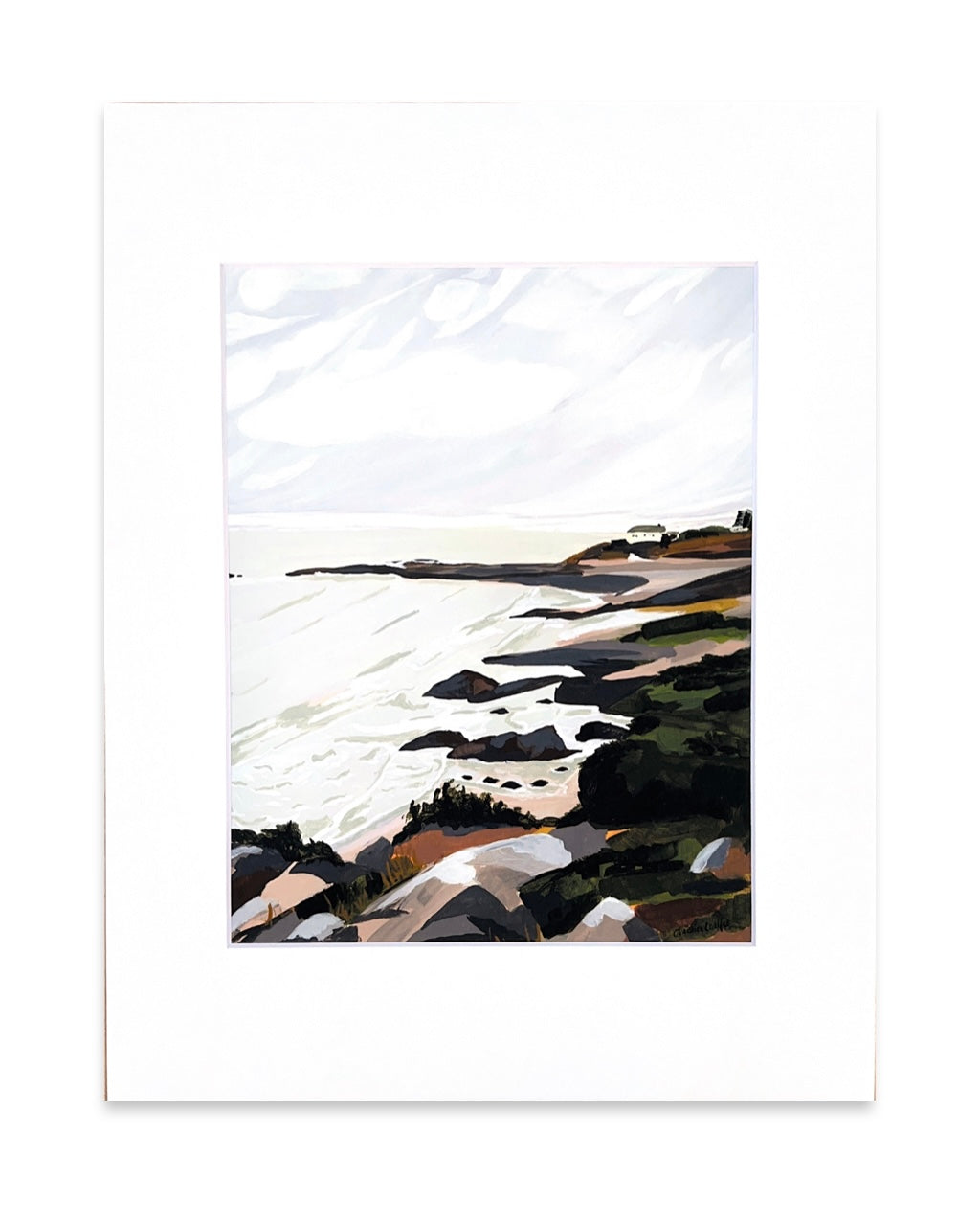 Marginal Way Ogunquit- Matted Print