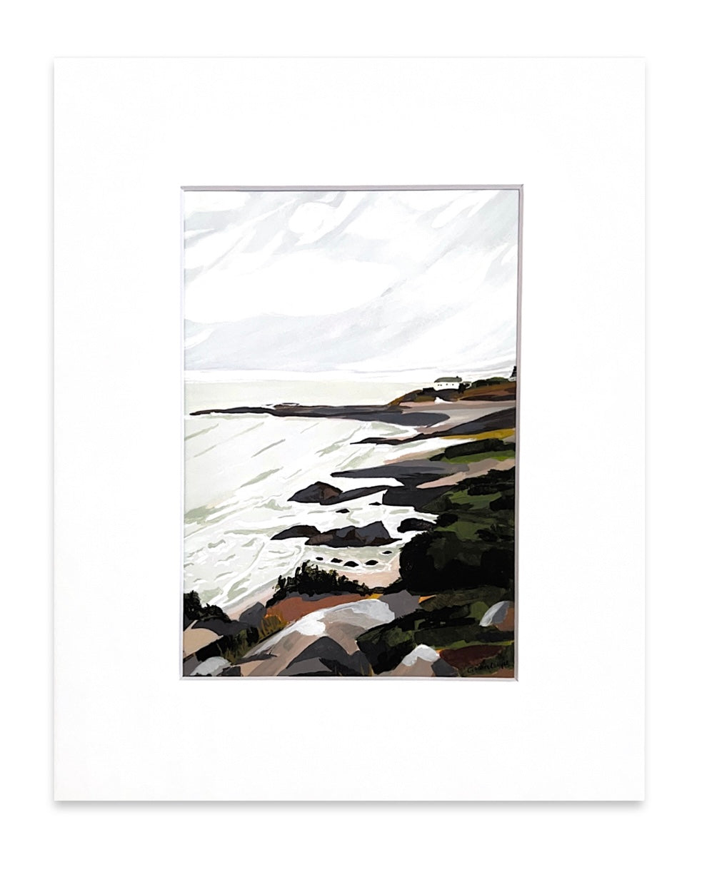 Marginal Way Ogunquit- Matted Print