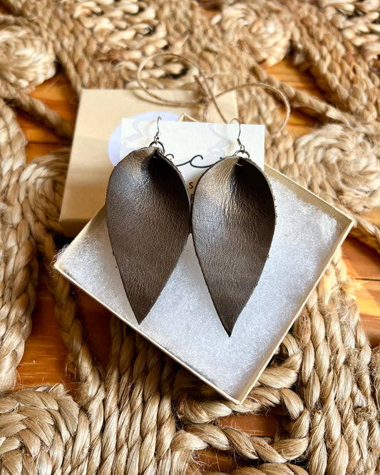 Clay - Leather Earrings