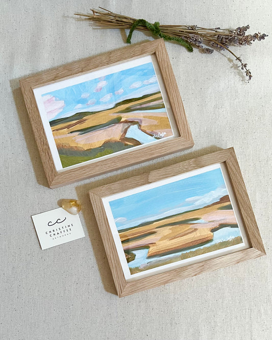 Scarborough Marsh Set of 2-Original Art in Frame
