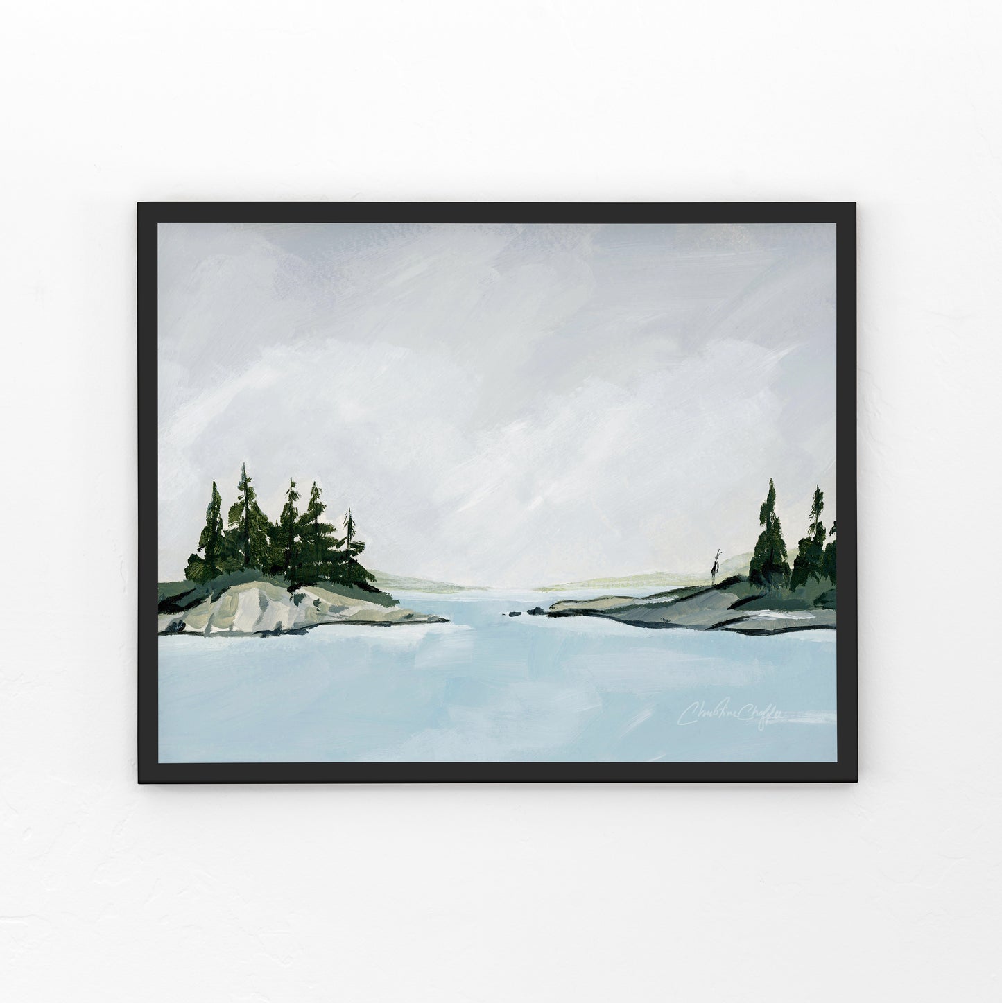 Grey Skies Over Harpswell-Canvas Print