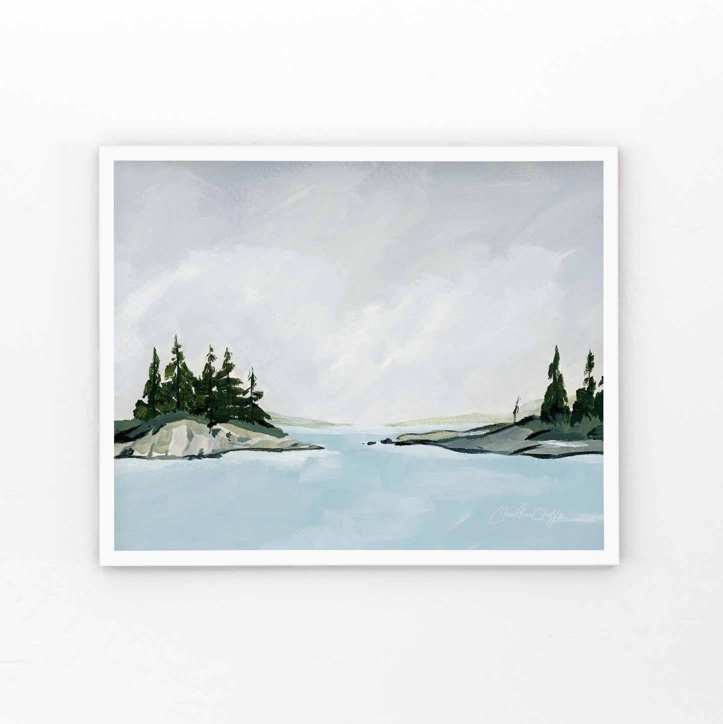 Grey Skies Over Harpswell-Canvas Print