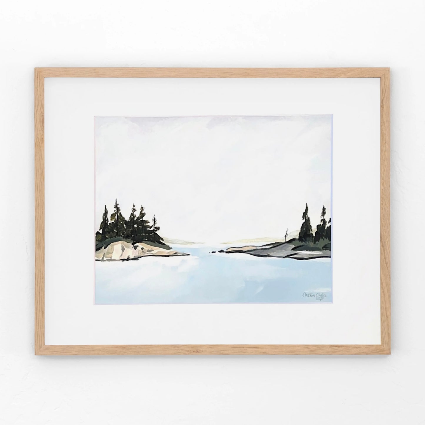 Grey Skies over Harpswell - Matted Print