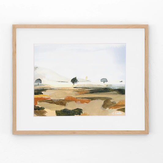 Foggy Mitchell Field- Matted Print