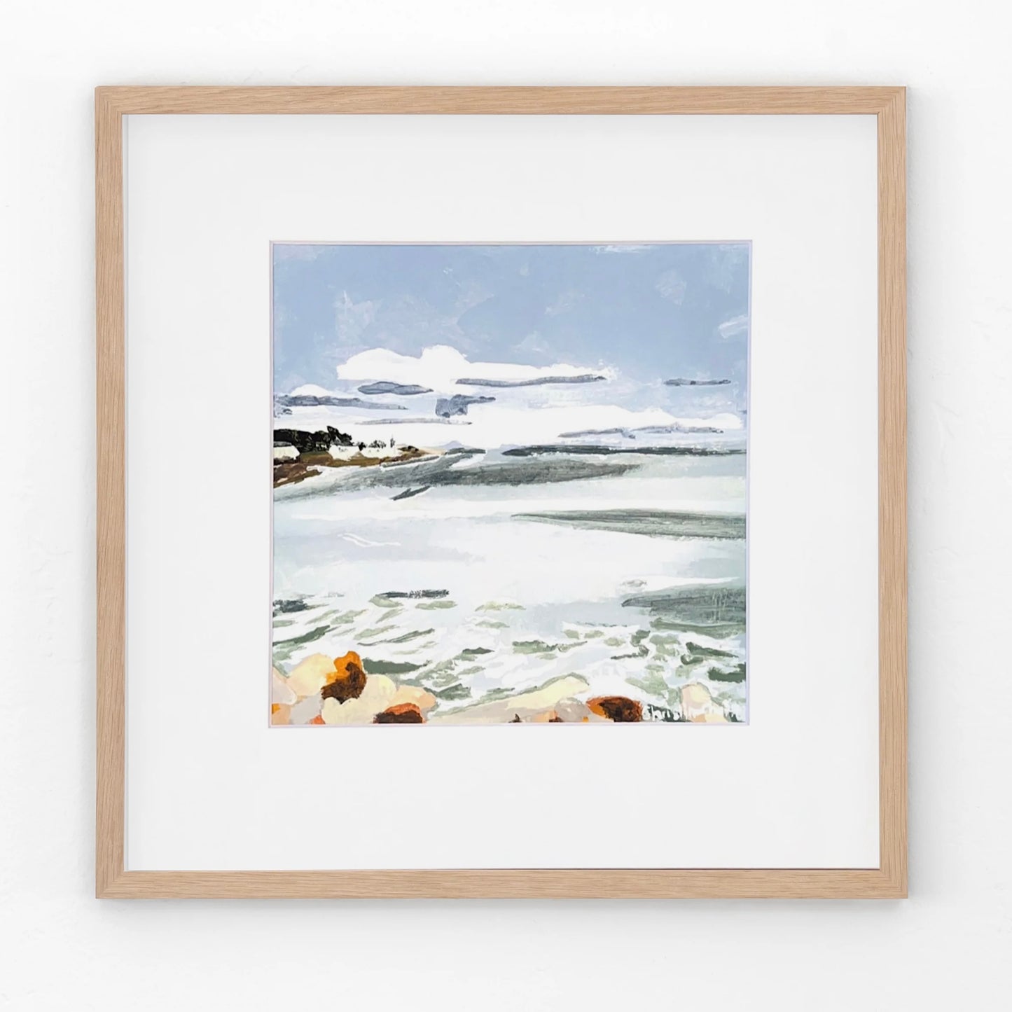 Bass Beach- Matted Print