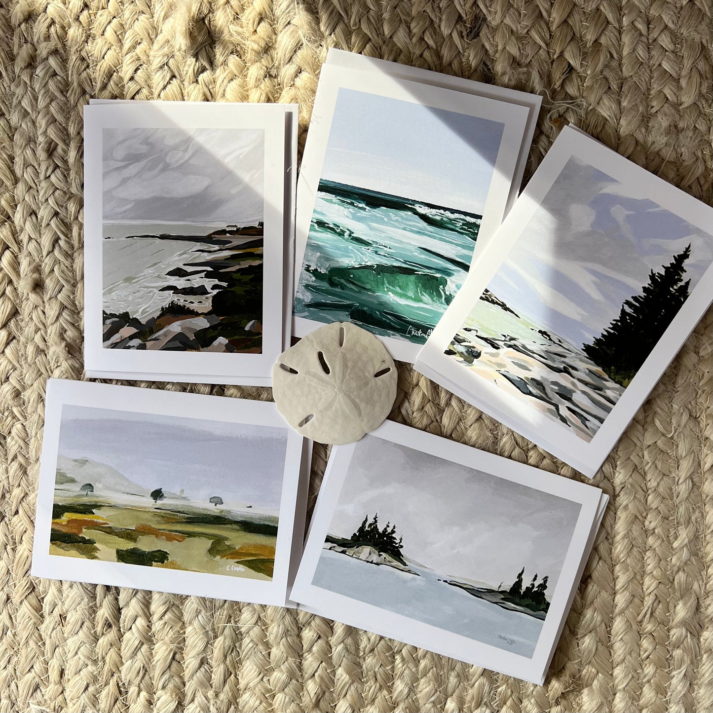 Coastal Maine Card Pack | 5 Notecards with Envelopes (4.25" x 5.5")