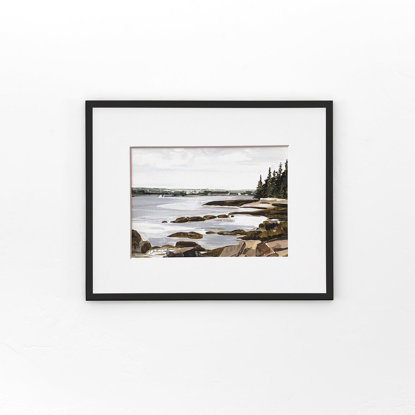 Schoodic Point- Matted Print