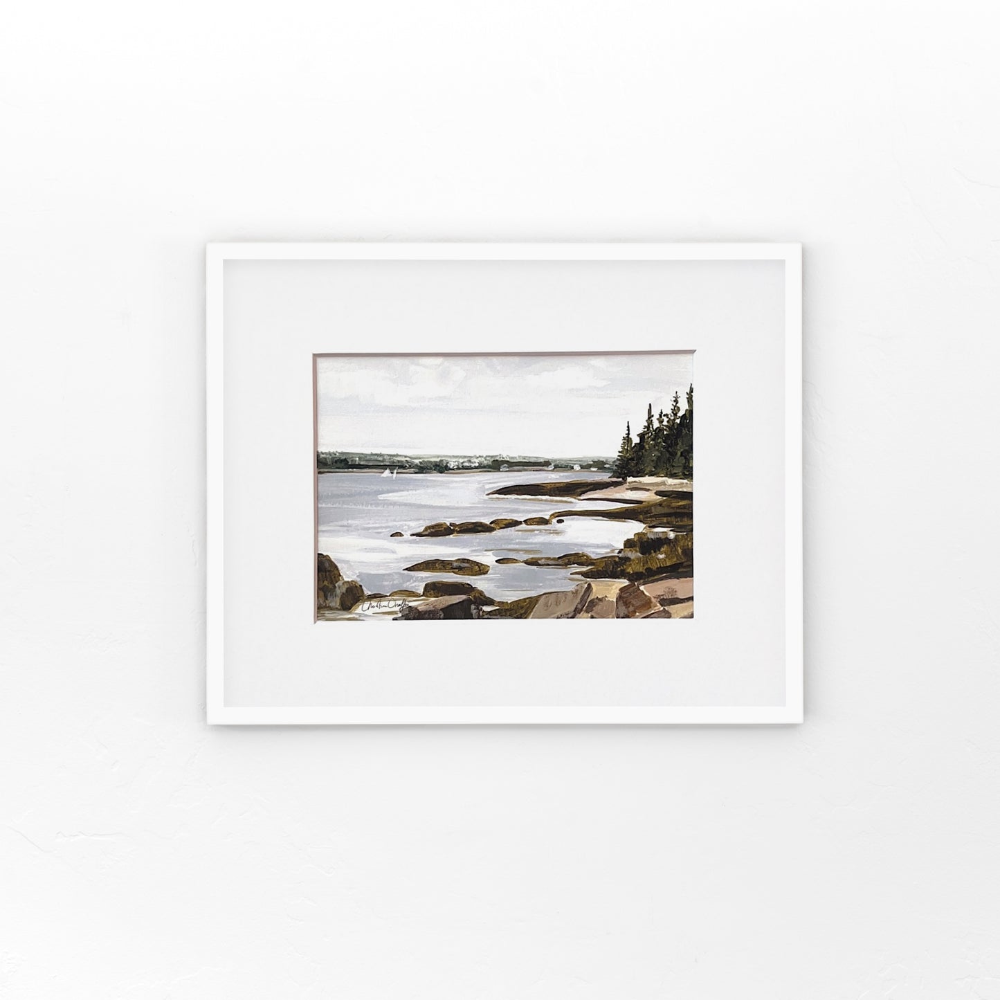 Schoodic Point- Matted Print