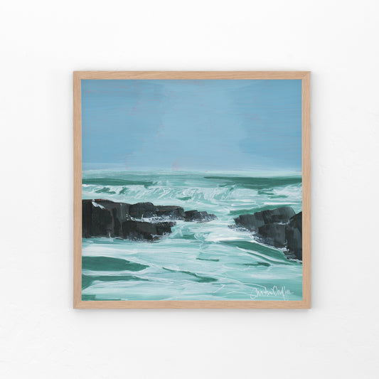 Waves of Kennebunk-Canvas Print